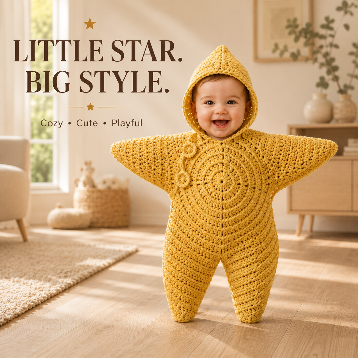 LittleStar – Cozy Knitted Baby Romper